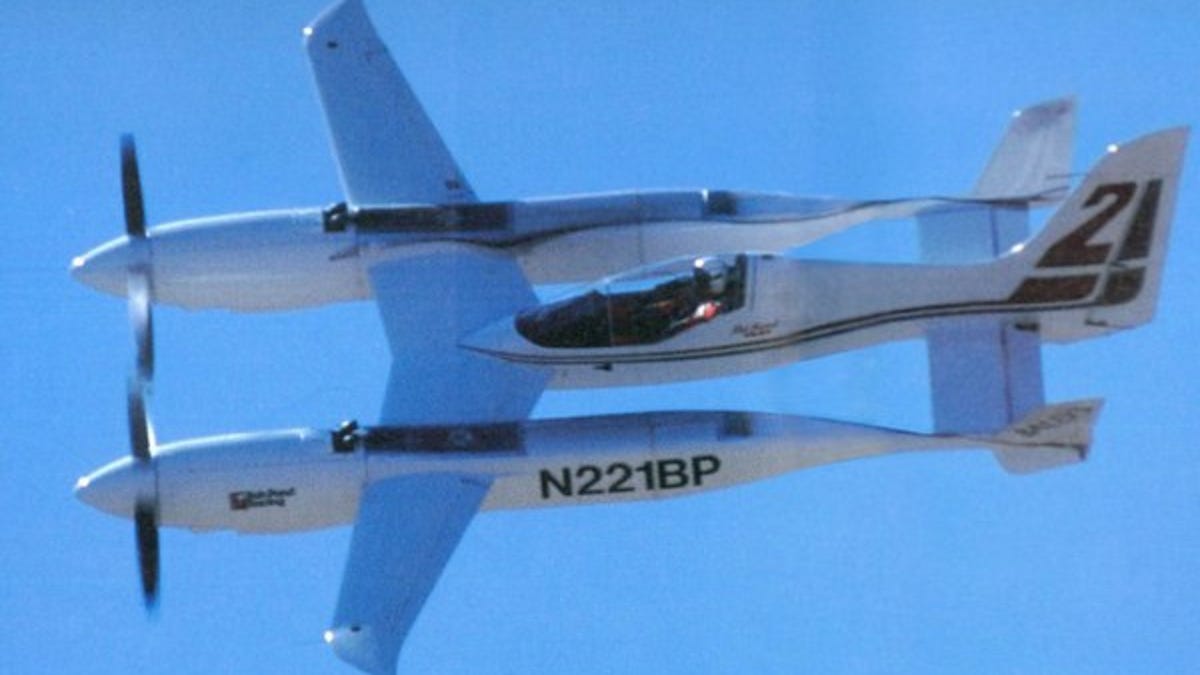 Scaled Composites Pond Racer (A race aircraft designed to match WW2  warbirds' speed and replace them in races so that the historical warbirds  weren't lost in race-related races -- 1991): WeirdWings