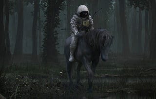 Illustration for article titled Concept Art Writing Prompt: The Pierced Astronaut