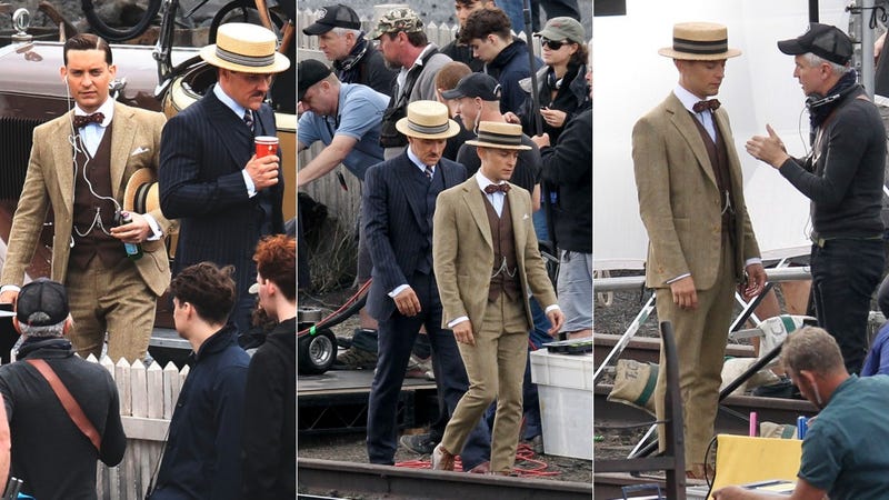 Tobey Maguire Accessorizes Gatsby Wardrobe With Ipod