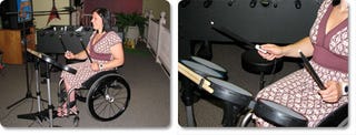 Illustration for article titled Rock Band Drum Kit Gets Wheelchair Accessible (With How To)