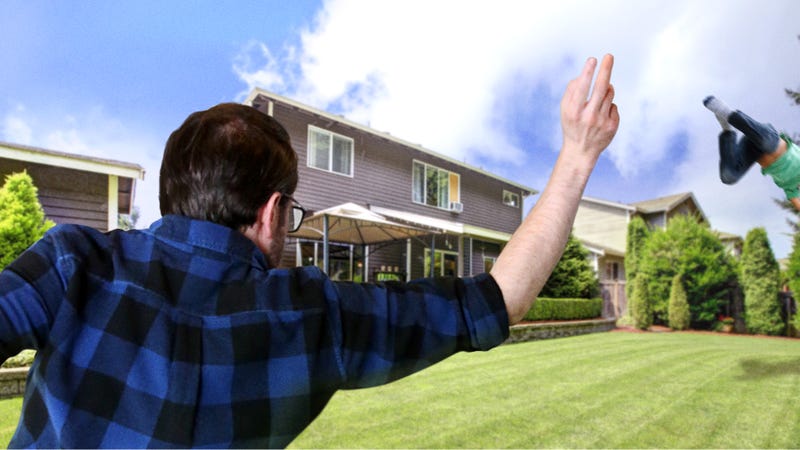 Illustration for article titled Father Spends Joyful Afternoon Throwing Son Around Backyard