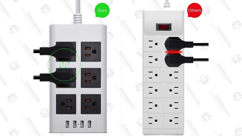 JackyLED 6-Outlet/4-USB Power Strip | $16 | Amazon | Promo code RJWW2VZ8