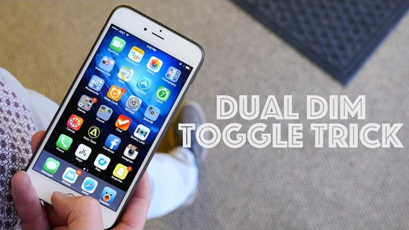 Toggle Your Iphone S Brightness With A Home Button Triple Tap - 