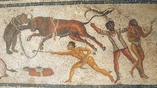 Illustration for article titled The mystery of England's 2000-year-old headless gladiators