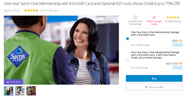 It Doesn't Make Sense Not to Join Sam's Club With This Living Social Deal