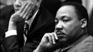 Illustration for article titled Caption This: Martin Luther King Jr. and President Obama