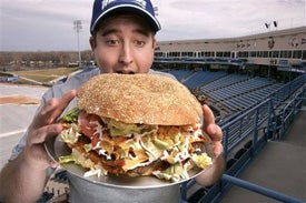 Illustration for article titled Giant Burger Of Doom Now Comes With A Side Of Controversy