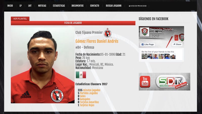 Illustration for article titled Pro Soccer Player From Tijuana Charged With Smuggling 48 Pounds Of Meth Into U.S.