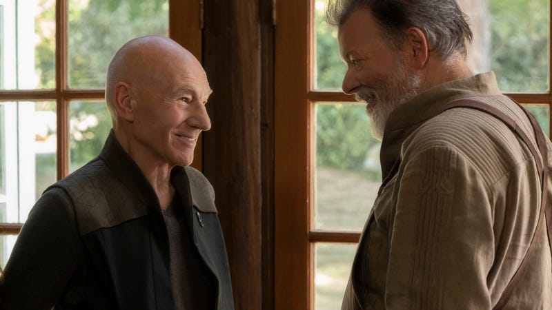 Patrick Stewart and Jonathan Frakes