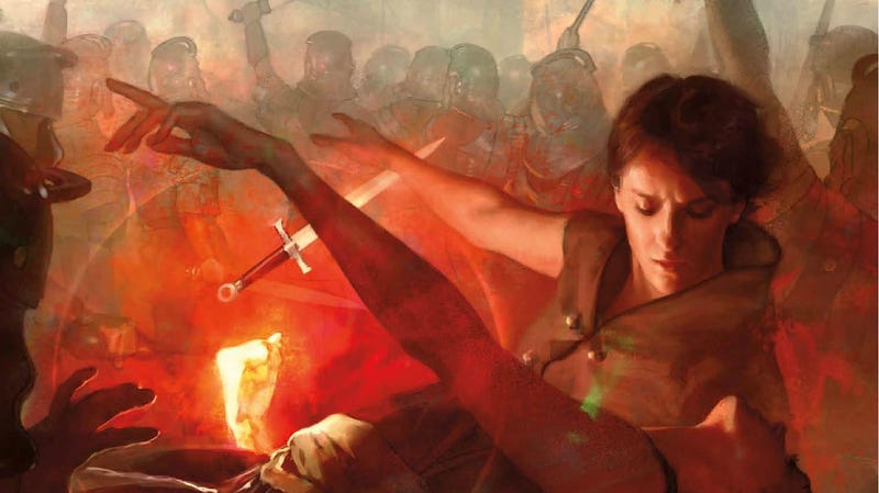 Detail from the cover of Fran Wilde’s The Fire Opal Mechanism