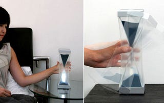 Illustration for article titled Hourglass Nightlight Keeps the Bogeyman Away