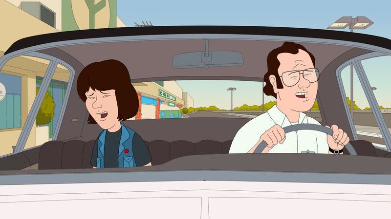 Illustration for article titled Frank institutes F Is For Family “take your sullen son to work day”