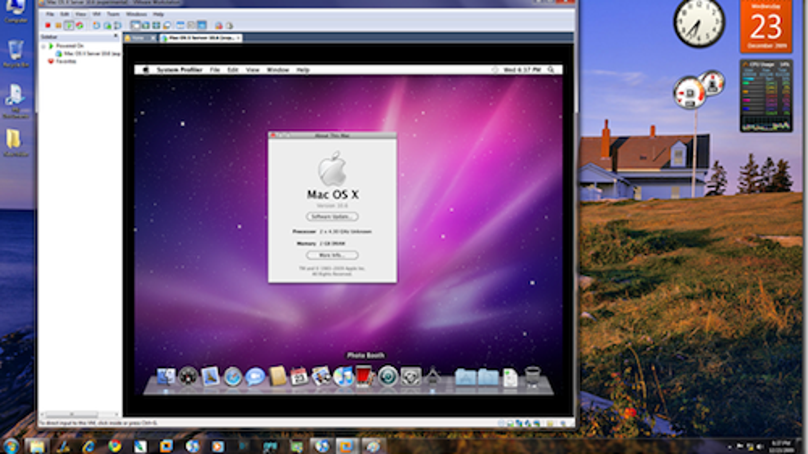 can i run mac os x in vmware