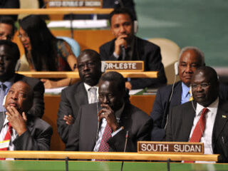 The South Sudan U.N. delegation (Getty Images)