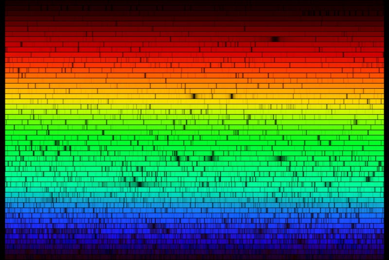 Illustration for article titled These are all the colors emitted by the Sun. Notice anything missing?