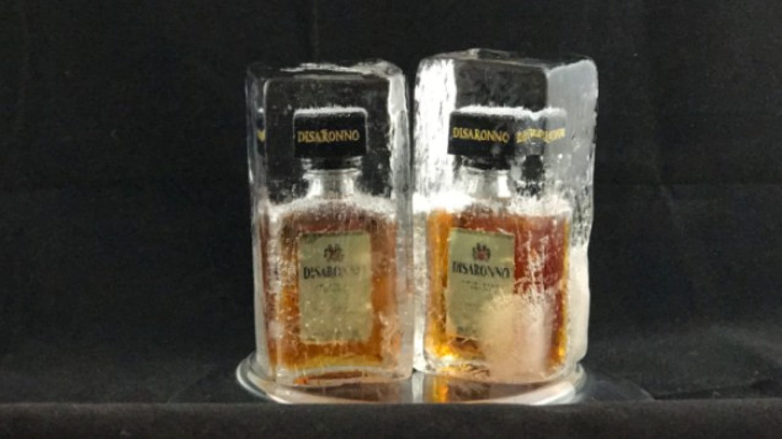 Freeze Mini Liquor Bottles in Blocks of Ice for Fancy ...