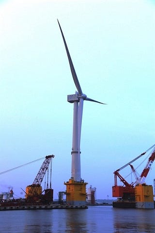 This Huge Wind Turbine Floating on Water Is Fukushima's Energy Solution