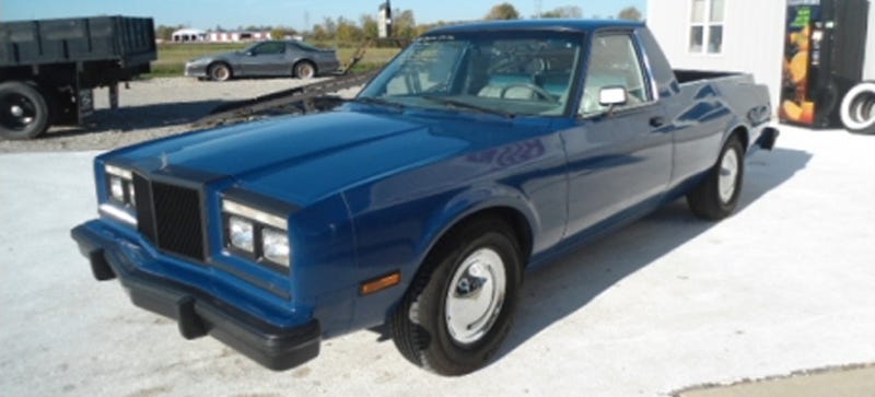 Illustration for article titled This 1985 Chrysler Crapbox Got Turned Into A Pretty Nice Pickup Truck