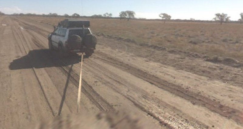 Illustration for article titled Google Street View Car Stuck In Mud Down Under
