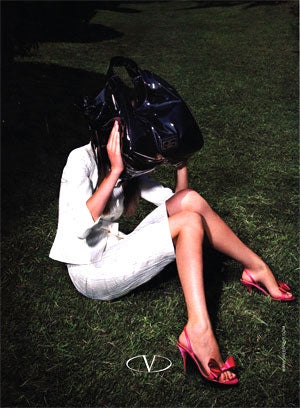 Illustration for article titled Valentino In Vogue: Models With Ennui Playing Invisible Croquet