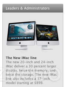 Illustration for article titled Apple Leaks Announcement of 17-inch iMac at $899