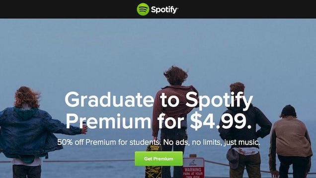 how to get spotify student discount in high school