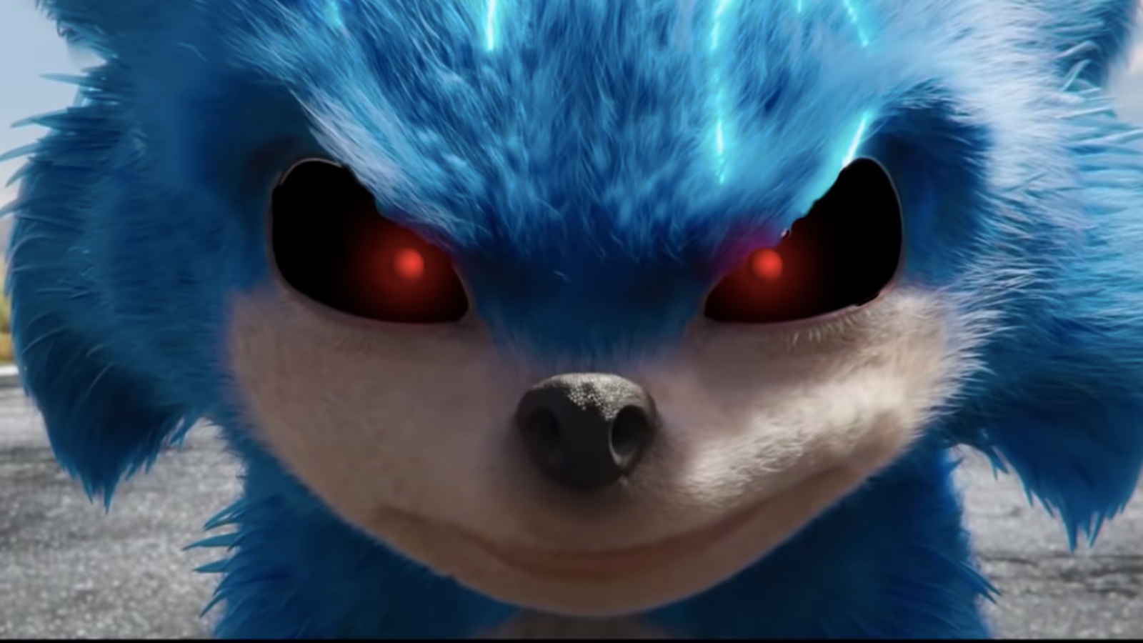 It doesn't take much to turn the Sonic The Hedgehog trailer into a horror movie1600 x 900
