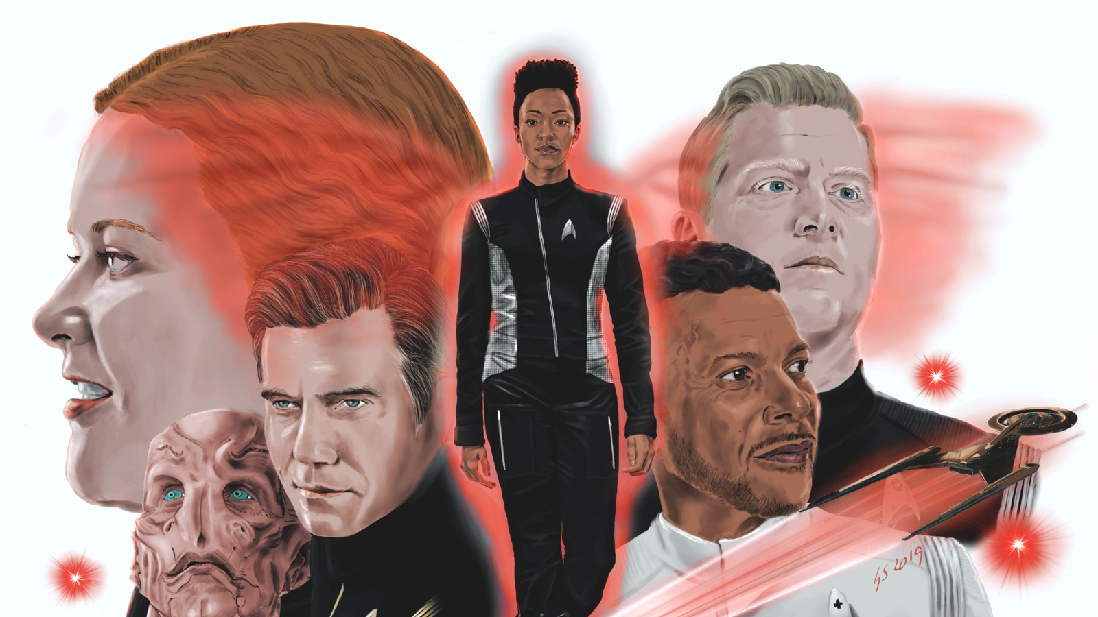 Star Trek: Discovery Inspired This Fan to Produce Some Amazing Sketches and Paintings