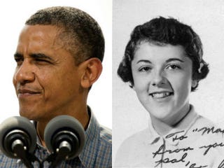 Barack Obama (Jim Watson/AFP); Obama's mother, Stanley Ann Dunham(Maxine Box/Getty Images)
