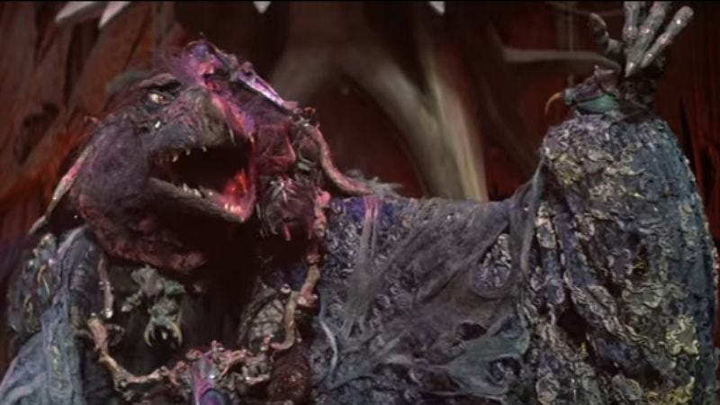 Illustration for article titled Jim Henson turned puppets into monsters with The Dark Crystal