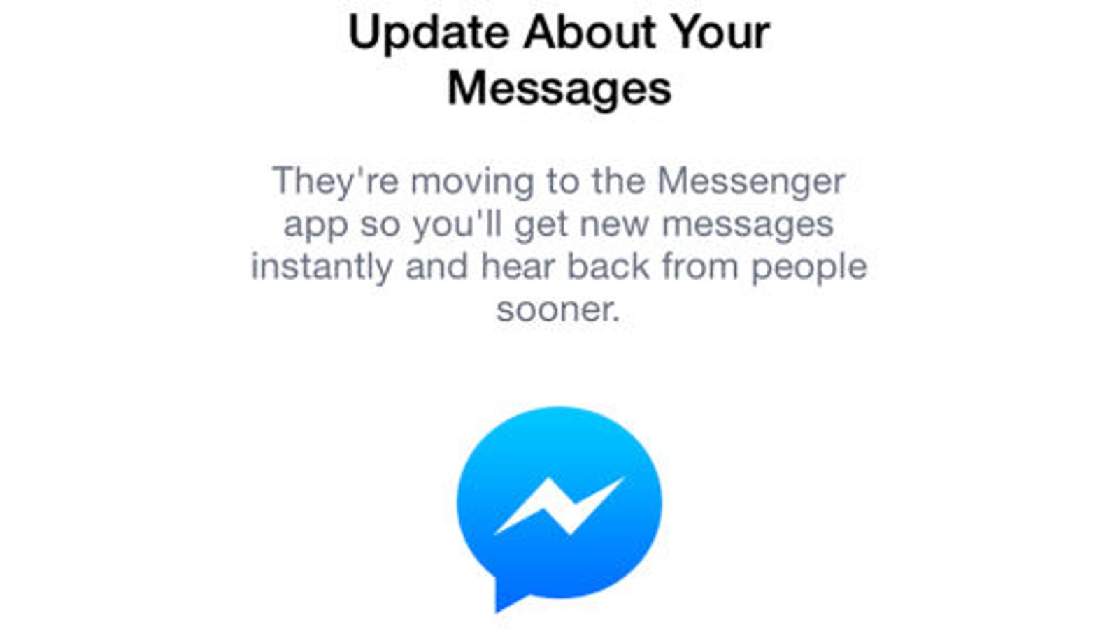 problem with messenger today