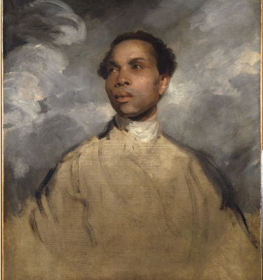 Joshua Reynolds, portrait of a black man, circa 1770.Oil on canvas, 78.7 x 63.7 cm. Houston, Menil Collection, 83-103 DJ.