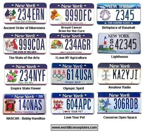 History Of New York License Plates: Photo Gallery