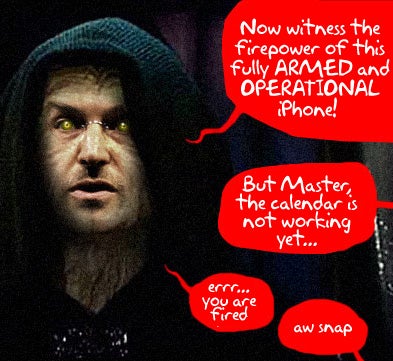Illustration for article titled Enemies Line Up to Beat Unreleased iPhone While Jobs Fixes Tofu Pancakes for Breakfast