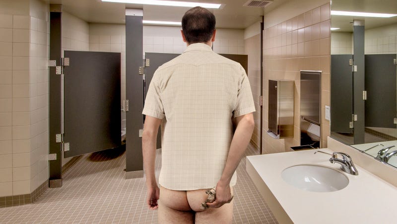 Illustration for article titled Disgusting Coworker Barely Even Washed Ass Before Leaving Bathroom