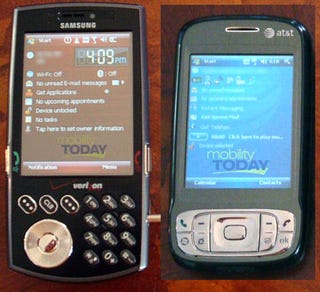 Illustration for article titled Spy Shots Emerge of AT&T 8925, Verizon i-760 and XV6800 Phones