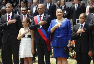 President Martelly and family (Getty Images)