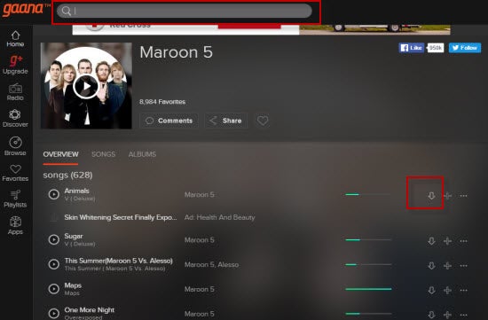 map maroon 5 mp3 download