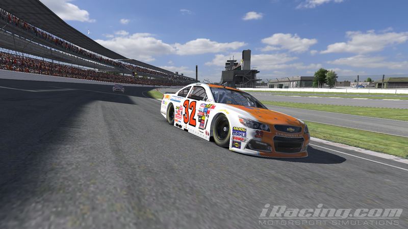 Illustration for article titled Team Oppo Competes in the iRacing Brickyard 400