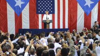 President Obama visits Puerto Rico. (Getty)