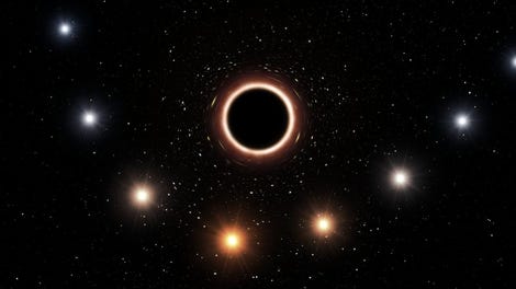 black hole sucking in sun corona
