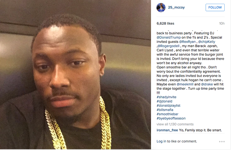 Illustration for article titled LeSean McCoy's New Party Sounds Fun, Too