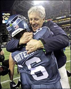 Illustration for article titled Pete Carroll Is The Only Playoff Coach With A Quarterback Controversy