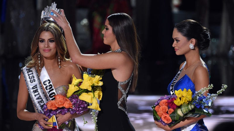 Illustration for article titled Miss Colombia Shares Her Thoughts on the 'Great Injustice' of Miss Universe Fuck Up