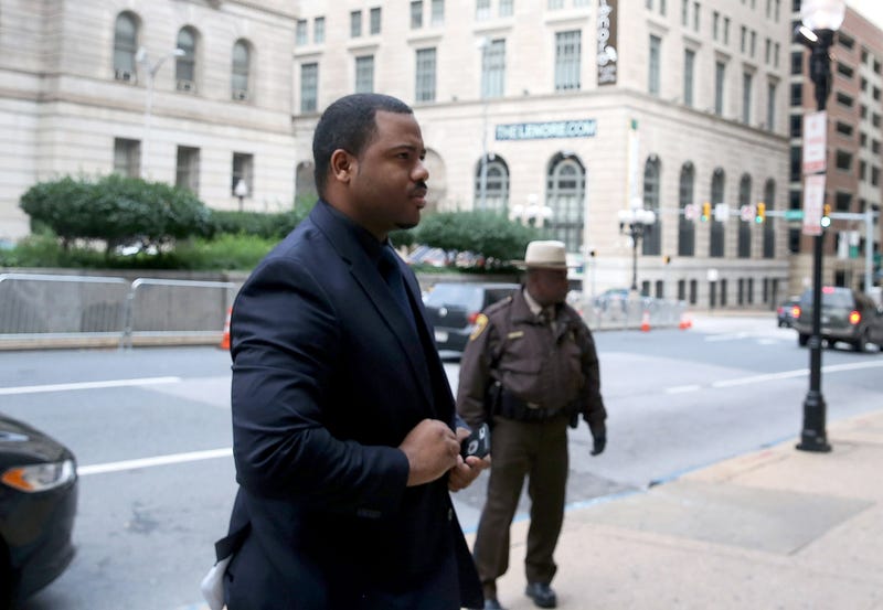 Baltimore Police Officer William Porter as he arrived to court in Baltimore for his own trial in the Freddie Gray case Dec. 16, 2015. Porter, one of six Baltimore police officers charged in Gray’s death, testified June 13, 2016, in the trial of fellow Police Officer Caesar Goodson regarding Gray’s death.Mark Wilson/Getty Images