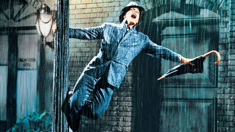 Illustration for article titled “Singin’ In The Rain” without music is still charming