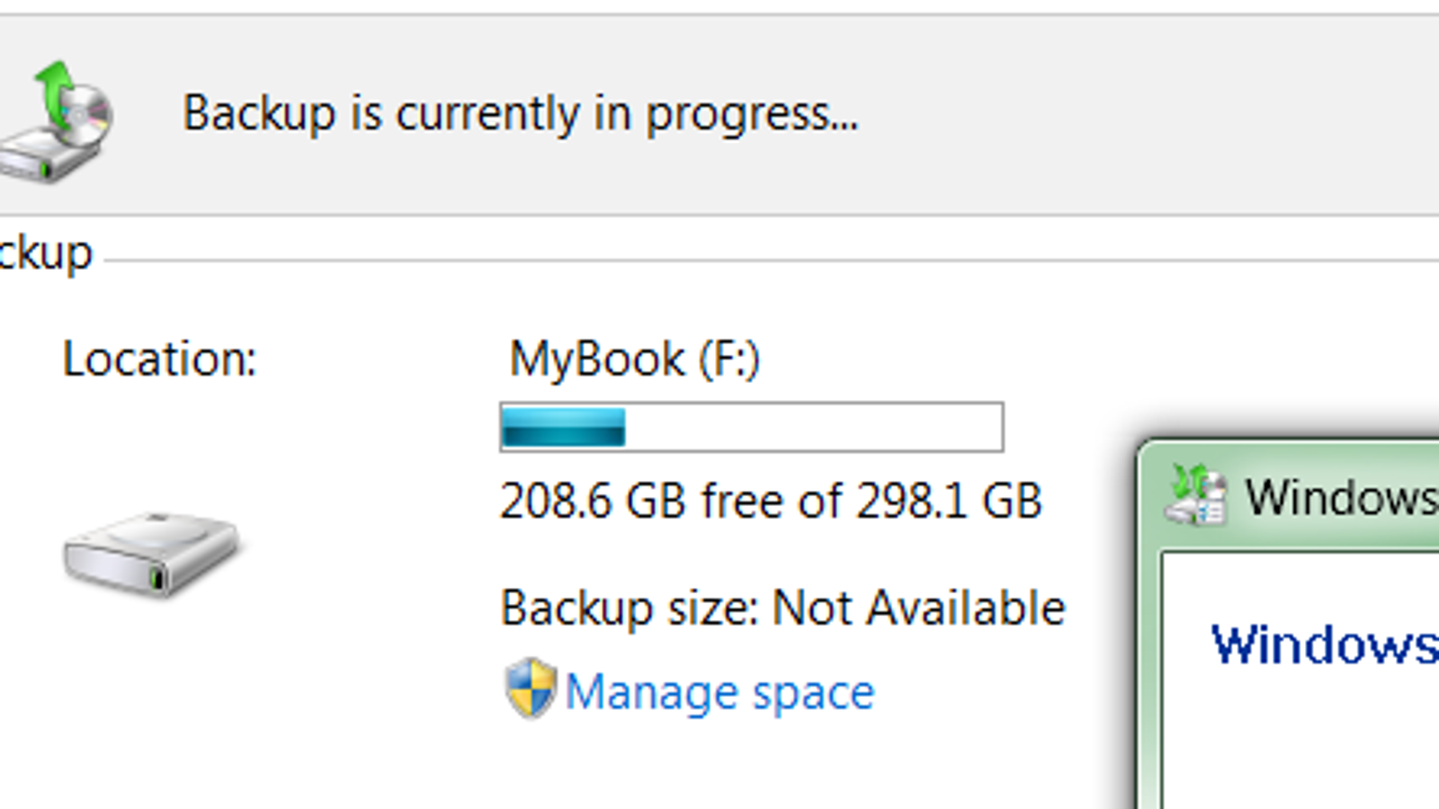 windows 7 folder backup