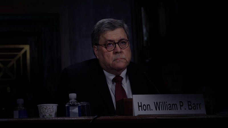 Illustration for article titled William Barr Shows Up To Congress To Testify At 3 A.M. After Reading Email Wrong