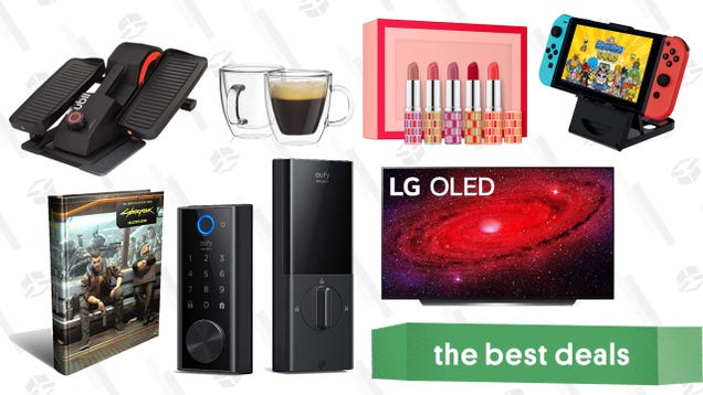 Wednesday's Best Deals: LG CX OLED TVs, Cubii Pro Under-Desk Elliptical, Switch Accessories, Eufy Smart Lock Touch, Cyberpunk 2077 Guide, Clinique Kisses Gift Set, and More