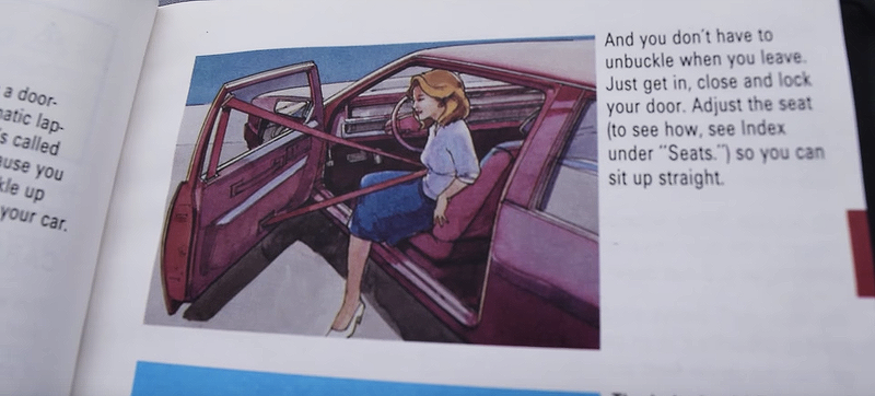 Illustration for article titled Seatbelts In The 1990s Were Completely Absurd